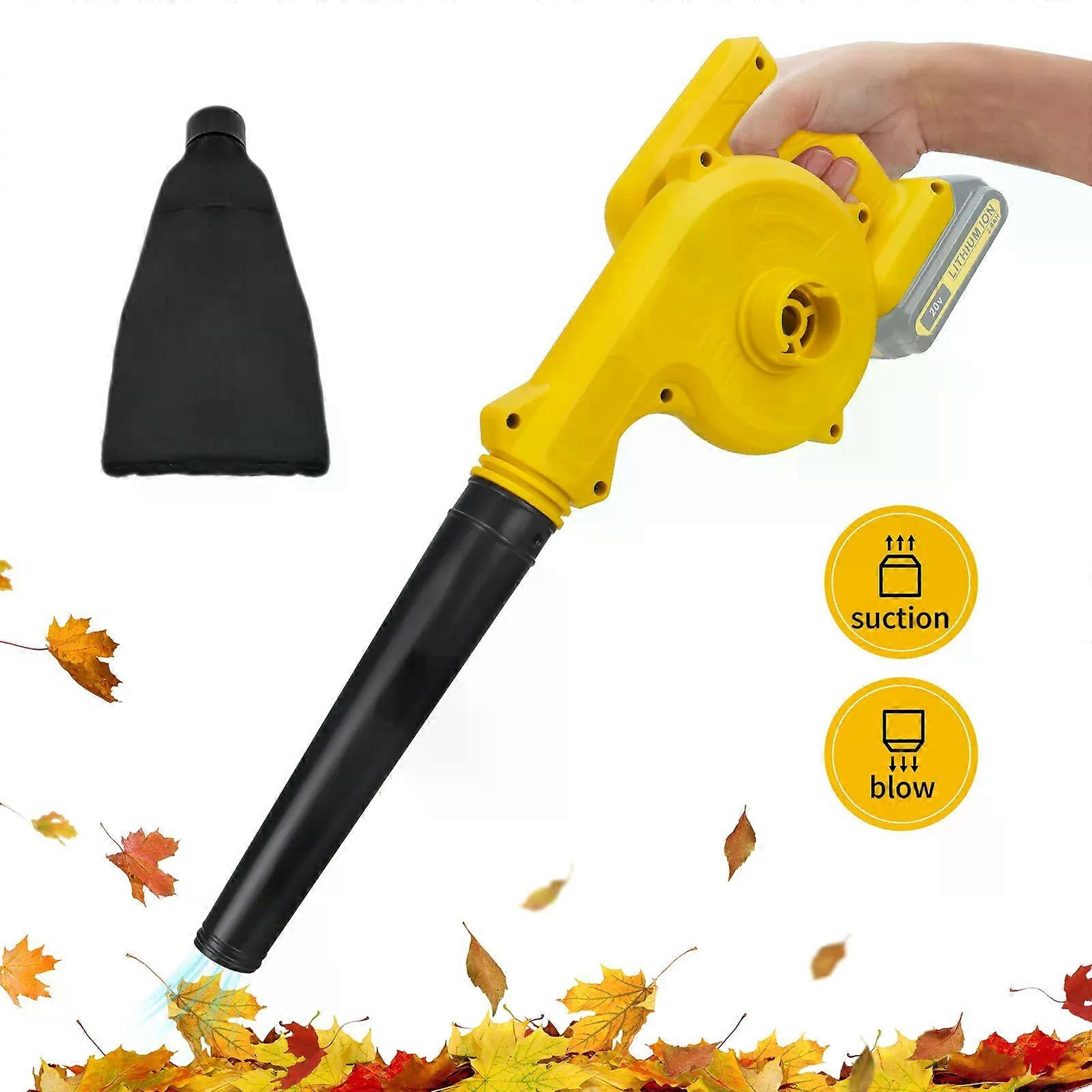 Akku-laubbläser Für Dewalt 20v Akku, Elektrischer Baustellen-luftbläser, 2-in-1-handgriff-elektrogebläse Und Staubsauger