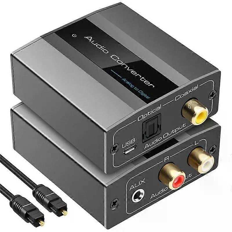 Analog-digital-audio-konverter Rca Auf Optisch Mit Optischem Kabel, Audio-digital-toslink- Und Koaxial-audio-adapter