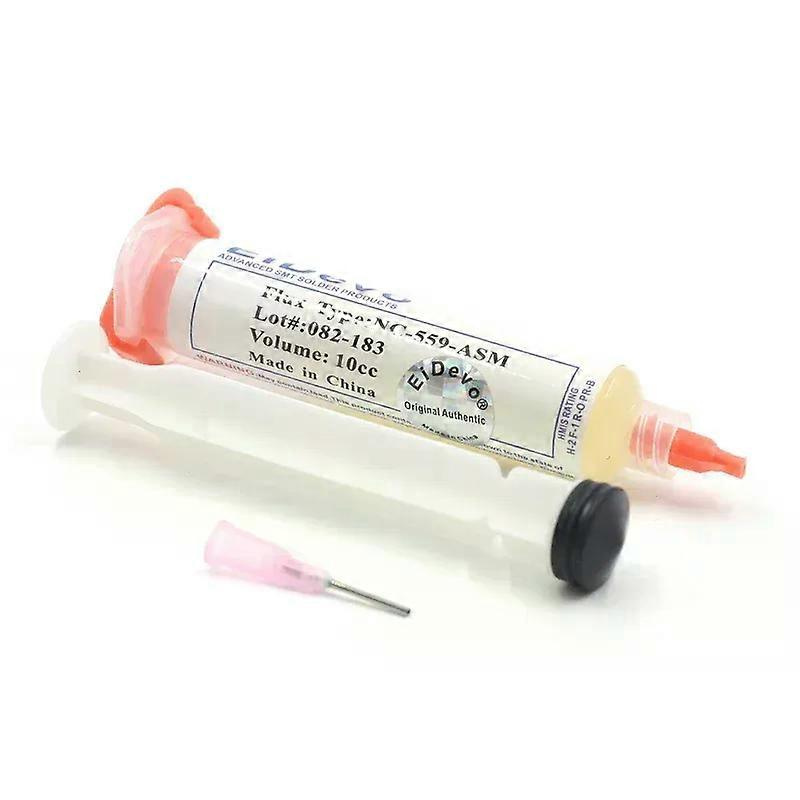 Lötpasten-booster, 1 X 10 Ml Flussmittelfett, Flussmittelspitze, Keine Reinigung Erforderlich, Rma-223, 1 X 10 Ml Lötpaste, 1 X Nadel (93 X 33 X 23 Mm)