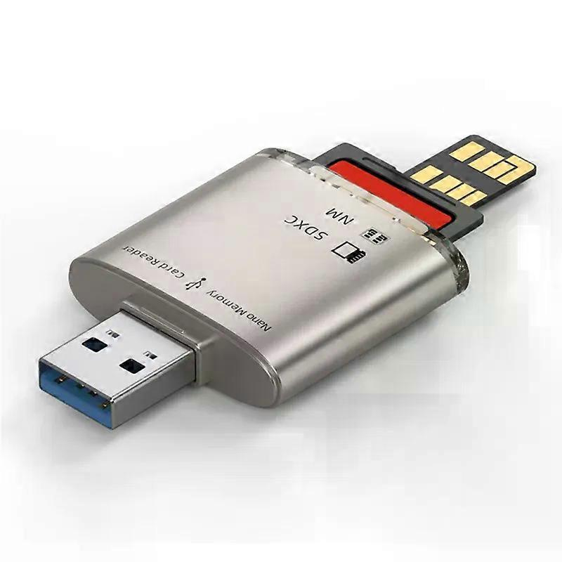 Cabe-usb 30 Sd/sdxc-kartenleser 8 Gb–128 Gb Für Huawei Nm Nano-speicherkarten, Schreibadapter, Pc-laptop-konverter, Erweiterung, Gold