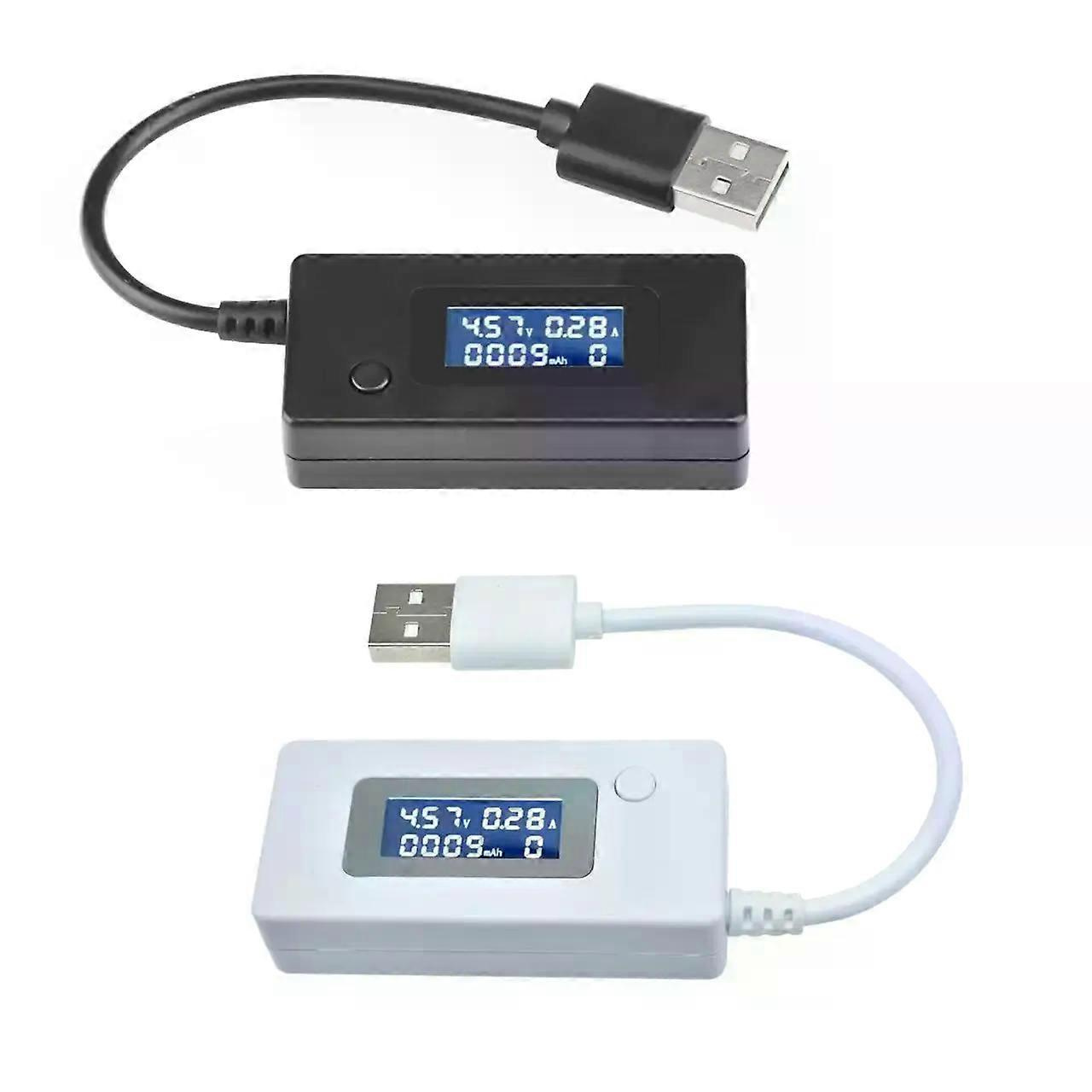 Dc 4-30v Lcd Usb-detektor Voltmeter Amperemeter Kapazitätstester Für Mobile Ladegeräte Spannungs- Und Strommessgerät Ladeüberwachung