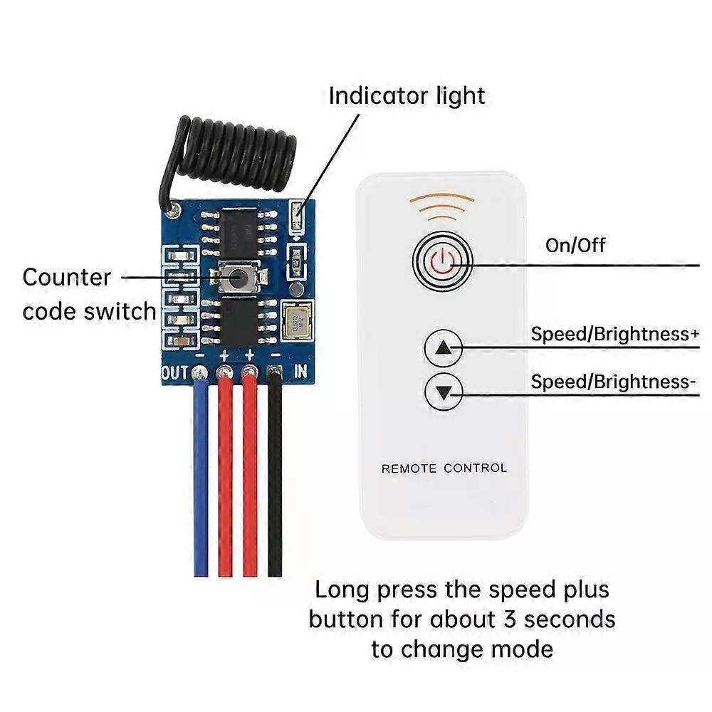 Dc33-24v 40w Pwm Dimmmodul Mit Dimm- Und Atmungsfunktion Für Led- Und Halogenlampen