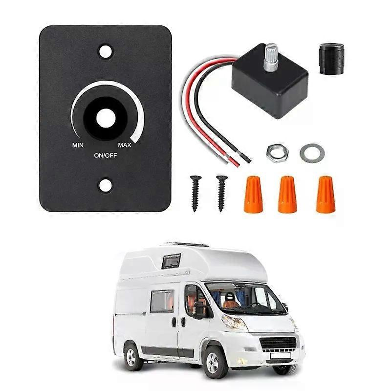 Dc12v 5a Pwm Dreh-led-dimmerschalter Für Halogen-/glühlampen-/puck-/markisenleuchten, Geeignet Für Wohnwagen, Boote Und Autos (d7ya)