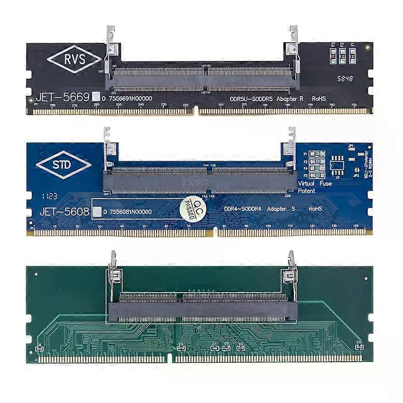 Ddr3/ddr4/ddr5-zu-so-dimm-adapteranschlüsse Für Laptop-ram-speicher (ddr3/4/5) – So-dimm Auf Dimm-riser (240-pin/288-pin) Für Desktop-pcs