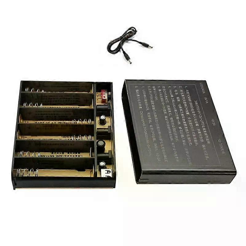 Diy-usv-netzteilbox (6x 18650 Akku, 5v Usb + 9v/12v, 55x21mm) Für Wlan-router, Modem, Überwachungskamera Und Dvr