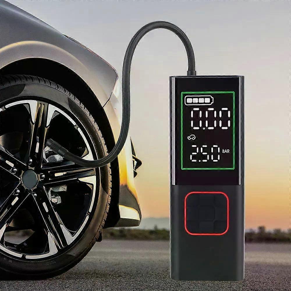 Digitaler Auto-luftkompressor 160 Psi Mit Led-taschenlampe, Reifendrucktest, 6000 Mah Akku, Tragbarer Reifenluftkompressor, 150 W