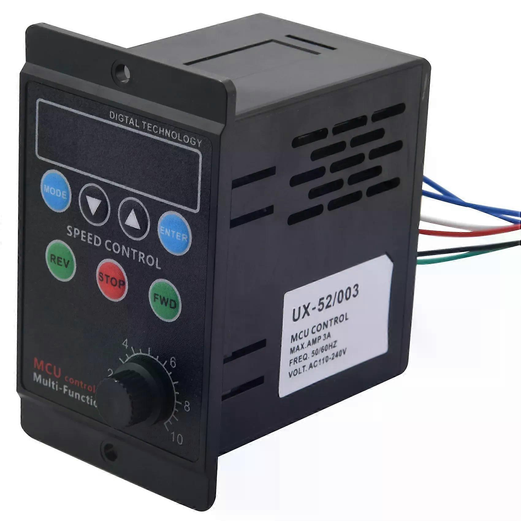 Digitaler Drehzahlregler Ux-52 Mit Digitaler Anzeige, Motorregler Mit Sanftanlauf, 220 V Ac, 6 W-4