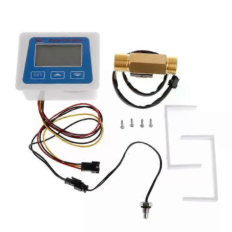 Digitales Lcd-display, Durchflussmesser Mit G1/2-durchflusssensor Und Hintergrundbeleuchtung