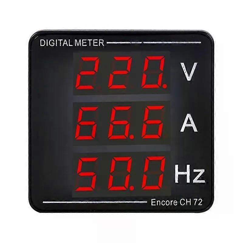 Digitales Spannungs- Und Strommessgerät, Panel-voltmeter, Amperemeter, Frequenzmesser, Led-anzeige, Ac 50–500 V, 1–120 A, Einbau