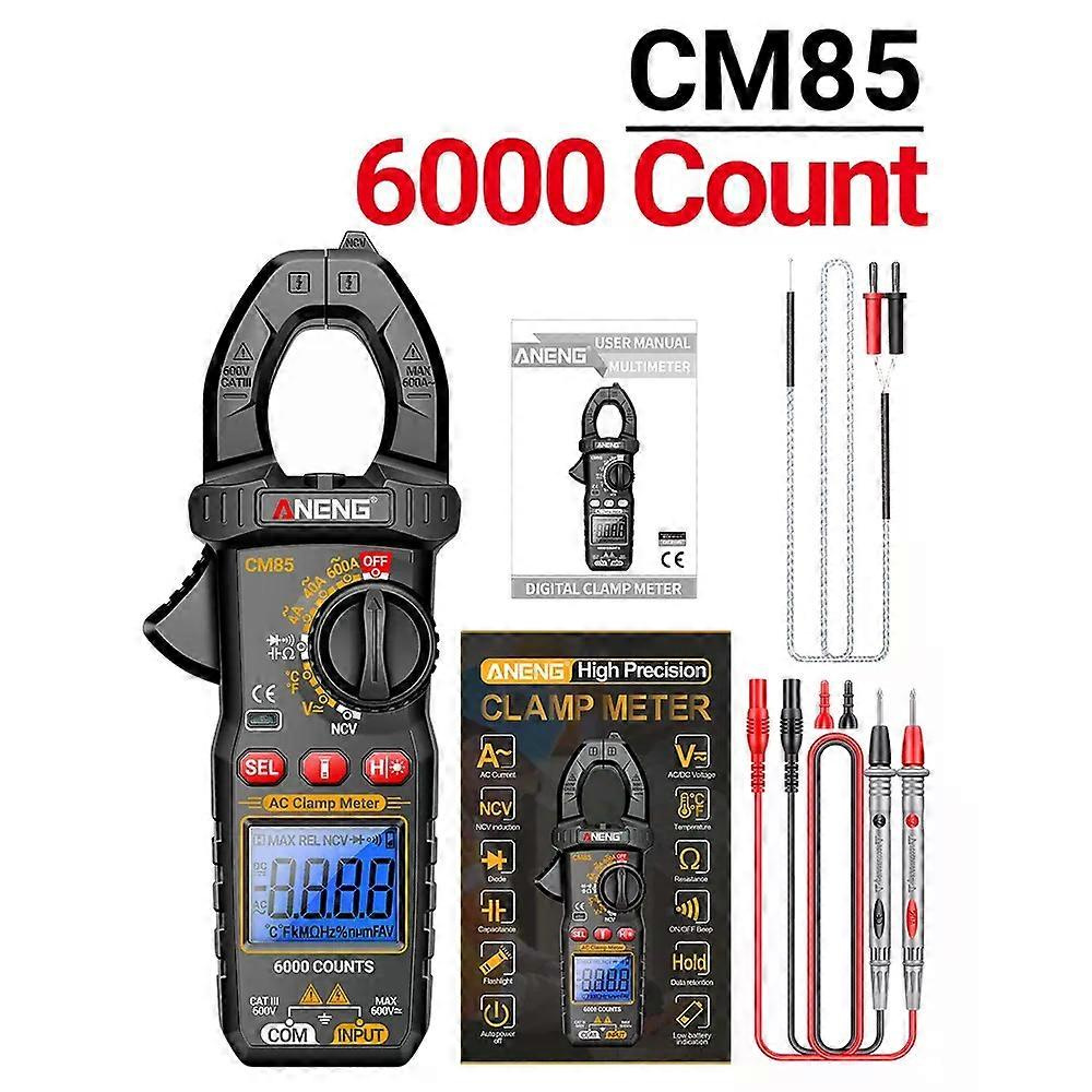 Digitales Zangenmultimeter Mit 6000 Messpunkten Für Wechsel- Und Gleichspannung, Kapazität, Ncv, Ohm, Strom Und Hz – Testgerät Für Elektriker