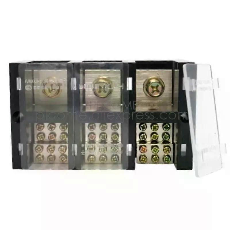 Dreiphasen-dreileiter-stromverteilerblock Mit 3-poligem Anschlussmodul, 250-a-stromanschlussdose Aus Kupfer