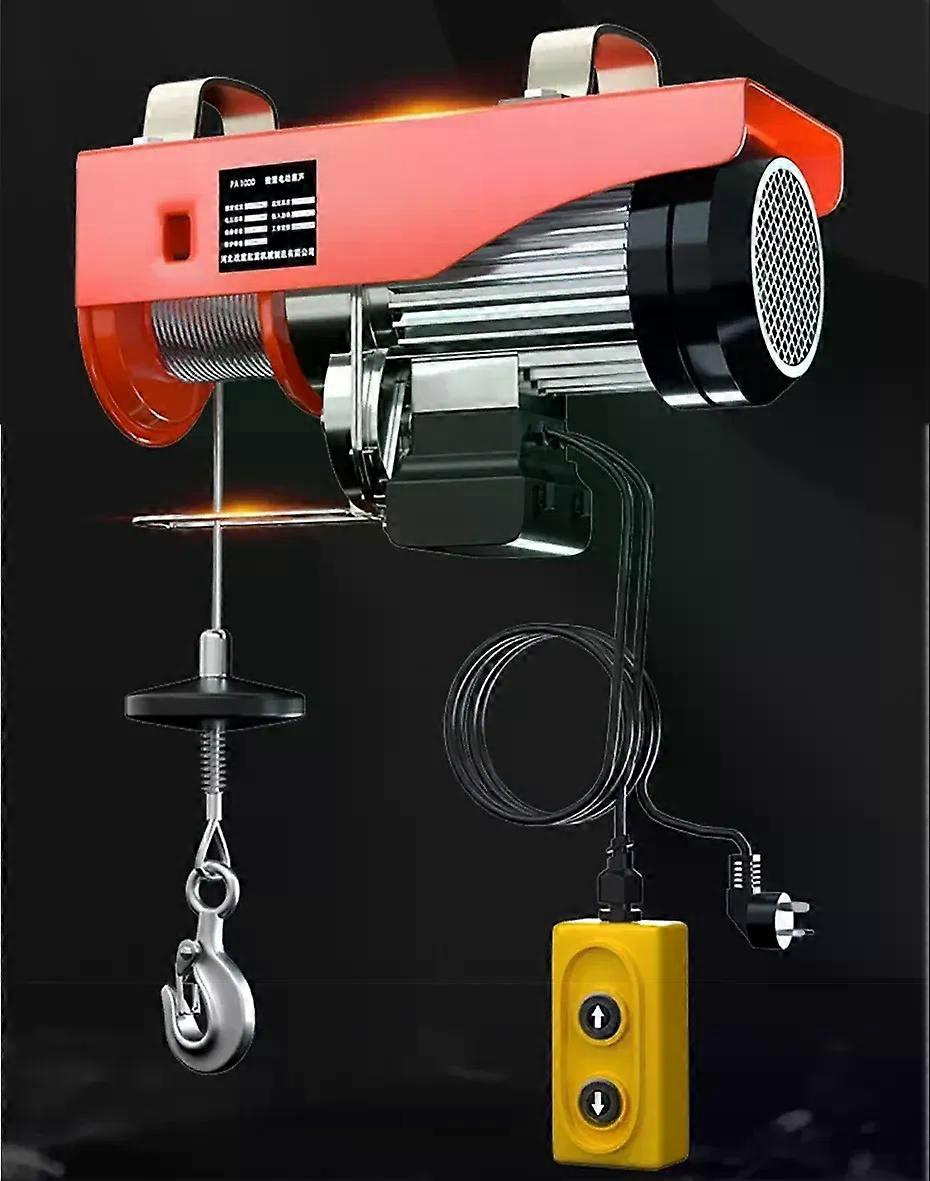 Elektrischer Hebekran, Elektrische Seilwinde, Elektrische Stahlwinde, Elektrischer Hebezeug 220 V, Haushaltskleinkran 100–400 Kg