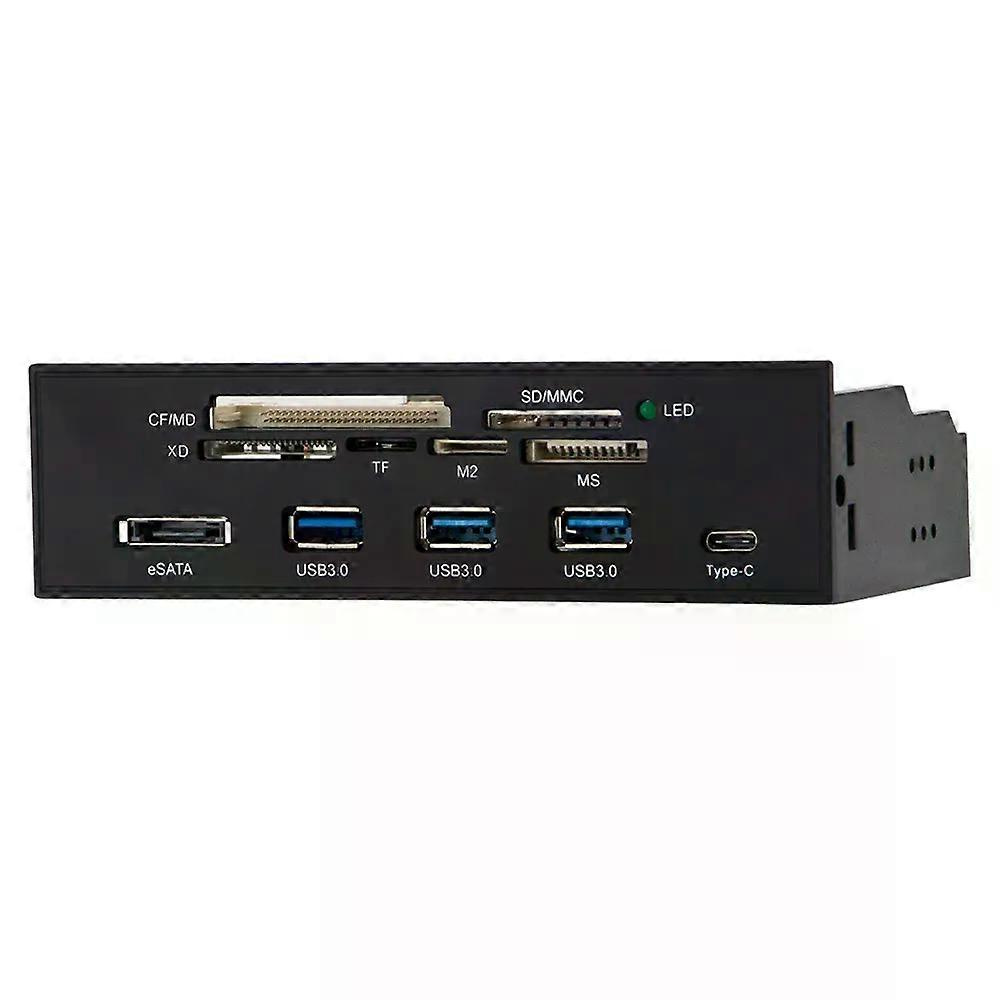 Frontpanel-kartenleser Usb3.0 Typ-c Hub Esata-anschluss Typ C Md Sd/mmc Xd Tf M2 Ms Cf Kartenleser Pc Frontpanel Usb-hub