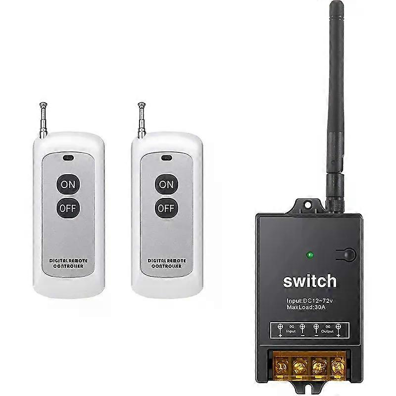 Fernsteuerbarer Dc-schalter 12v/24v/48v/72v 40a Relais, Drahtloser Rf-schalter Mit 300 M Reichweite
