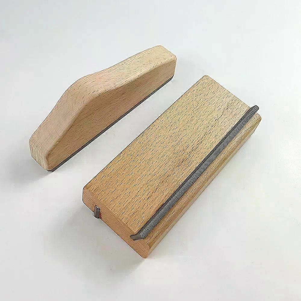 Gitarrenbundfeile Aus Massivholz, 2-in-1-feile Zum Abrunden Und Bündigfeilen, Werkzeugstahl-feinbundfeile, Gitarrenbauerwerkzeug