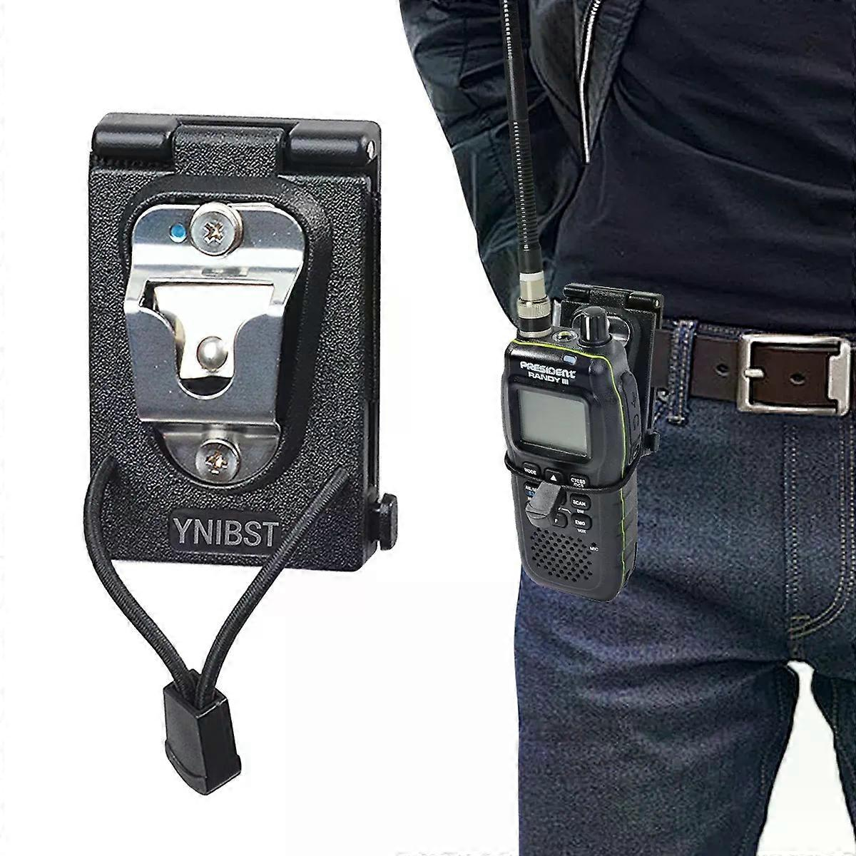 Handfunkgerät Mit Cb-funkgerät/cb-lautsprechermikrofon, Gürtelclip, Taktisches Funkgeräteholster, Dienstgürtel, Polizei, Strafverfolgungsbehörden, Enforcement, Beton, Walkie-talkie-halterung