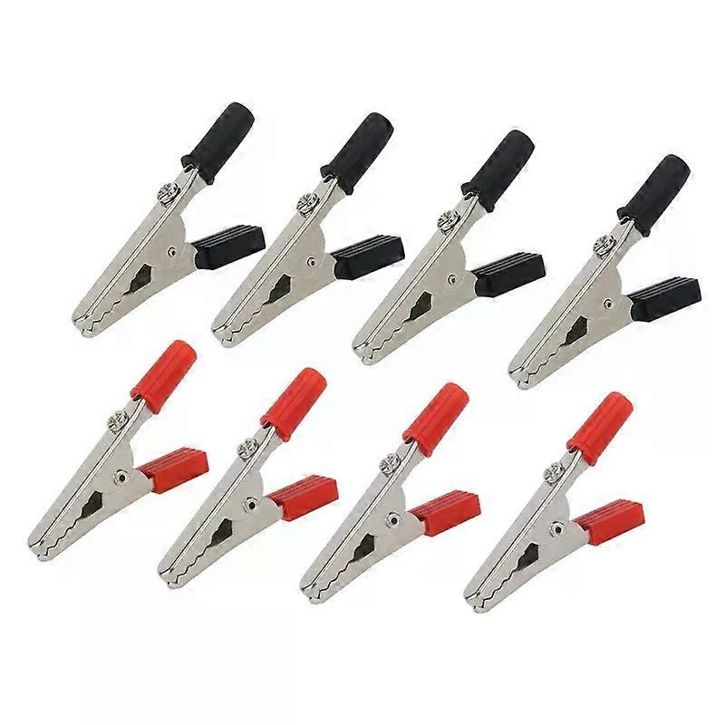 Heißes 10er-set 50-mm-testspitzen Mit Kunststoffgriff, Metall-krokodilklemmen, Stecker Und Buchse Für Batterie