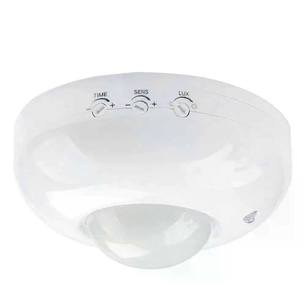 Hochempfindlicher, Automatischer 360°-infrarot-pir-bewegungsmelder Für Die Decke Mit Led-beleuchtung, 110 V/220 V Wechselstrom, Max. 8 M Reichweite.