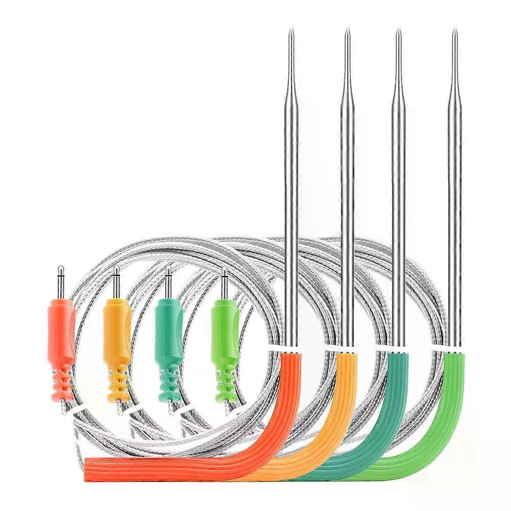Inkbird Bbq Farbige Fleischsonde, Lebensmittelecht, Für Digitales Grillthermometer, Heimkochen, Nur Mit Fleischsensor, Kompatibel Mit Ibbq-4t Wlan