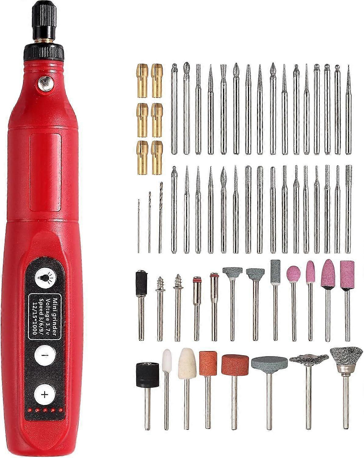 Justool Mini-akku-rotationswerkzeug Mit Usb-ladefunktion, 5 Geschwindigkeitsstufen, 125 Zubehörteilen, Vielseitig Einsetzbar Zum Schleifen, Polieren, Bohren, Ätzen Und Bearbeiten.