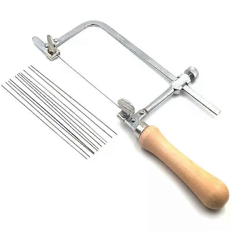 Juweliersäge-set Mit 12 Sägeblättern, Verstellbar, Für Juwelierwachsringe, Präzisions-metallsäge, Schmuckherstellungswerkzeug