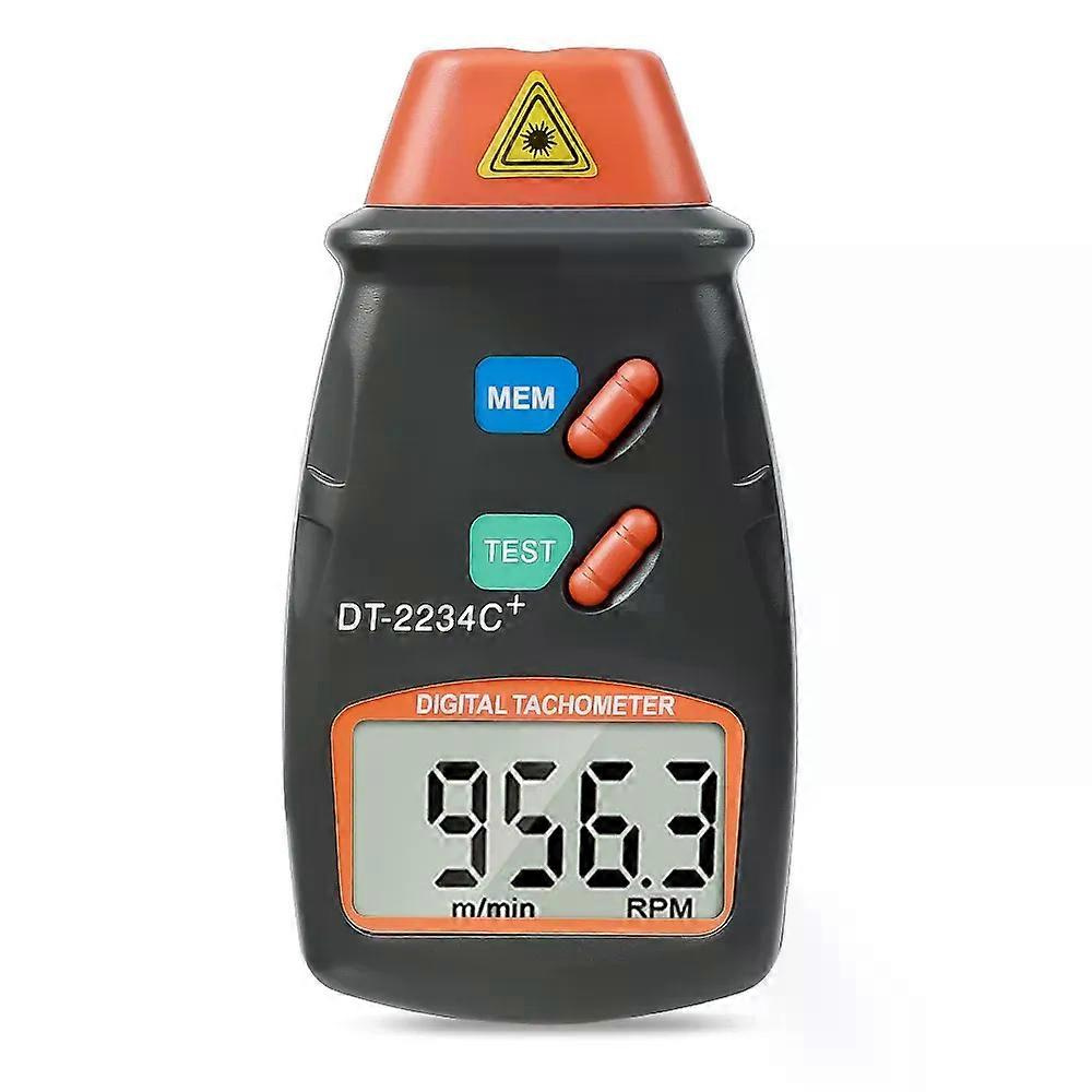 Kebidumei Dt2234c + Digitaler Laser-drehzahlmesser, Berührungslos, 25–99999 U/min, Geschwindigkeitsmesser Mit Lcd-anzeige, Dt2234c-geschwindigkeitsmesser