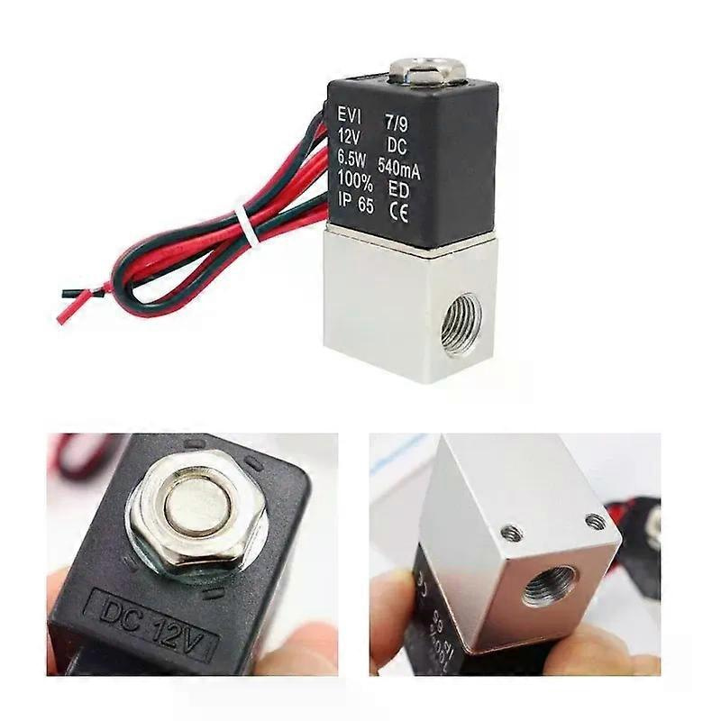 Kompressorventil 1/4" (normalerweise Geschlossen), Pneumatisches Aluminium-magnetventil, 12 V/24 V, Für Luft, Wasser Und Öl