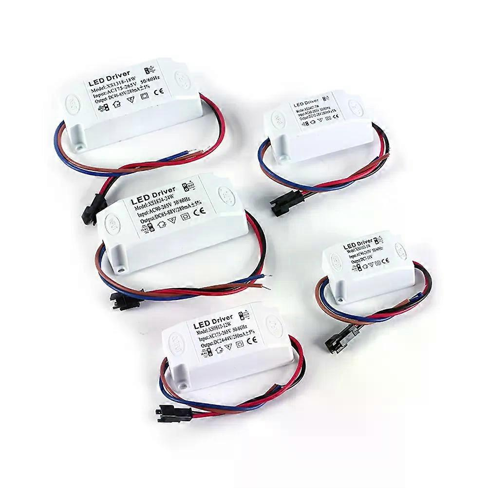 Led-konstantstromtreiber 1–3 W, 4–7 W, 8–12 W, 13–18 W, 18–24 W, 280 Ma, Netzteil Für Lichttransformatoren Für Downlight-beleuchtung, Ac 90–256 V