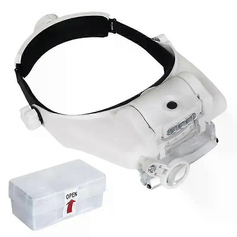 Led-stirnbandlupe 15x, 2x, 25x, 3x, 35x, 8x Vergrößerungsgläser, Freihändige Lupe Für Schmuck, Uhren Und Elektronikreparaturen