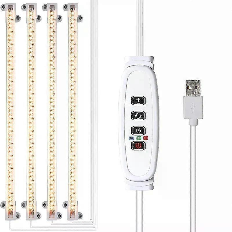 Led-pflanzenlampe Für Den Innenbereich Mit Usb-timer, Dimmbar, Vollspektrum, Für Hydrokultur