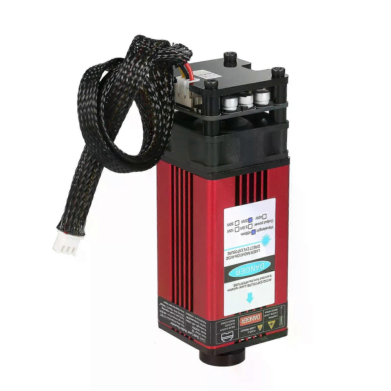 Lasermodul 450 Nm, Gravurlaserkopf, Verstellbare Länge, Hochpräzise Gravur Für Lasergravurmaschinen Und Cnc-fräsen