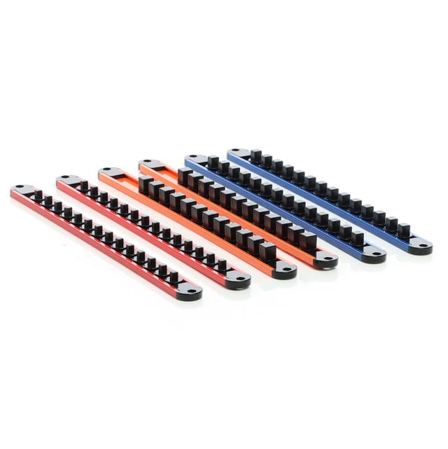 Xpotool - Steckschlüssel Organizer 6 Stk. 360° drehbar aus abs für 80 Steckschlüssel 1/2', 1/4' und 3/8' Ratsche Clips Werkzeug