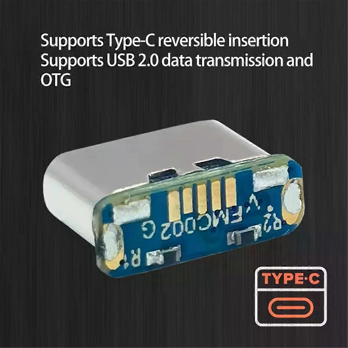 M85k 10 Stück Usb-stecker Typ C Buchse 5-polig Smd Smt Typ-c Buchse Ladeanschluss Für Leiterplattenlöten Diy-reparaturadapter