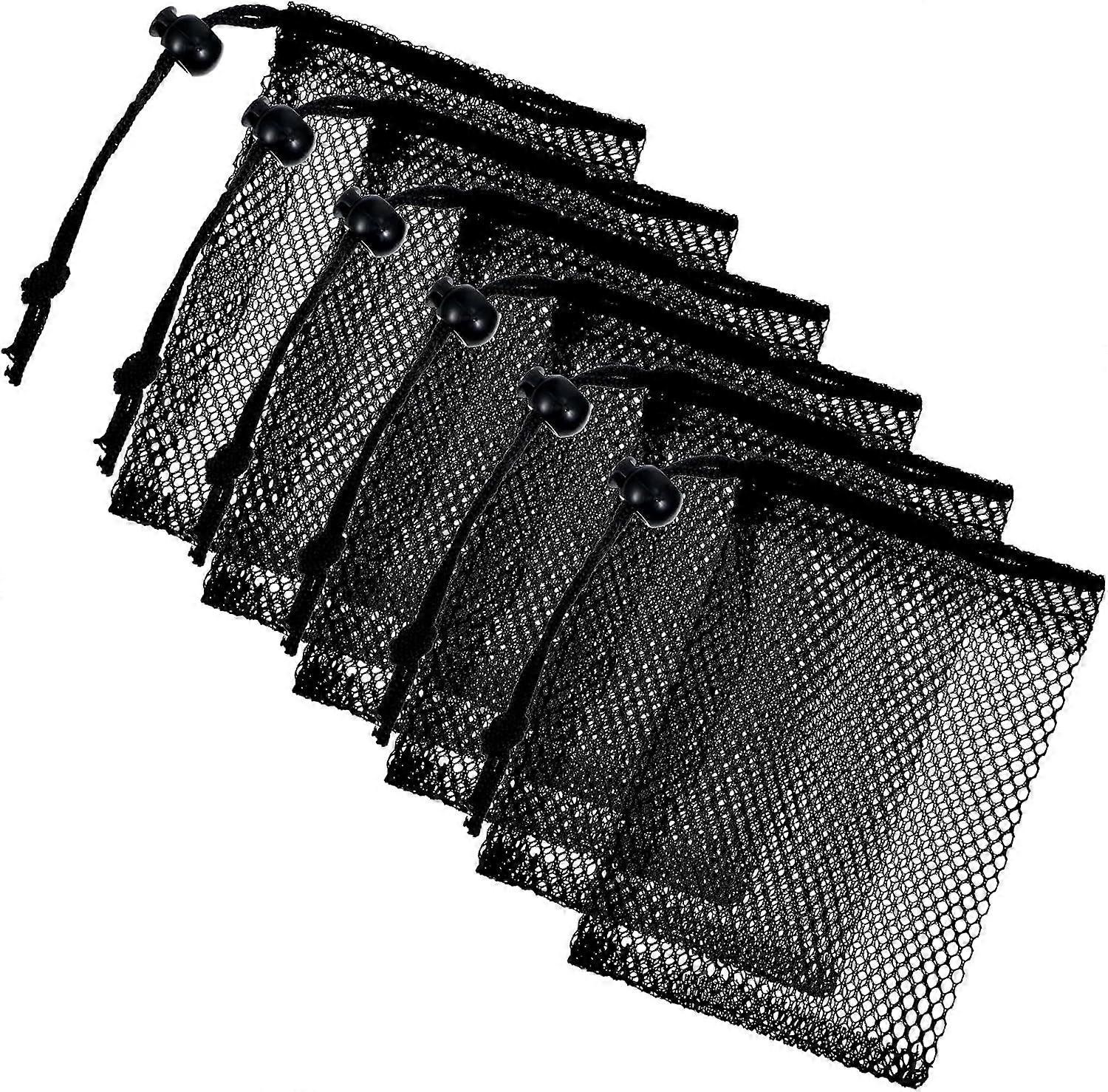 Mabor 6er-pack Kleine Netzbeutel (6 X 4 Zoll), Mini-netzbeutel Mit Kordelzug, Tragbare Nylon-aufbewahrungsbeutel, Reisebeutel