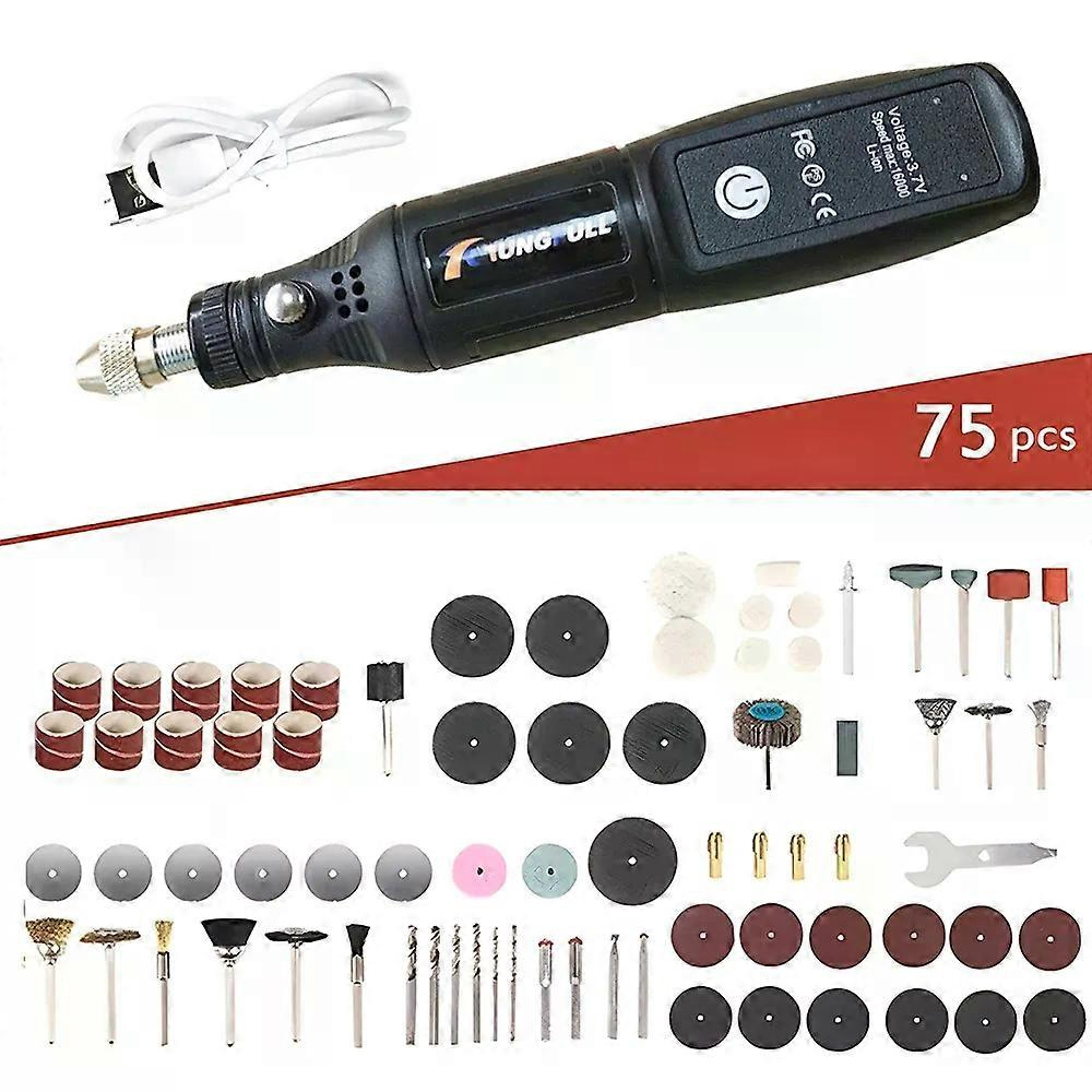 Mini-elektrobohrmaschine 37v Usb-akku-rotationswerkzeug, Elektrisches Rotationswerkzeug, Gravierstift Für Holzbearbeitung, Schmuck, Metall, Glas