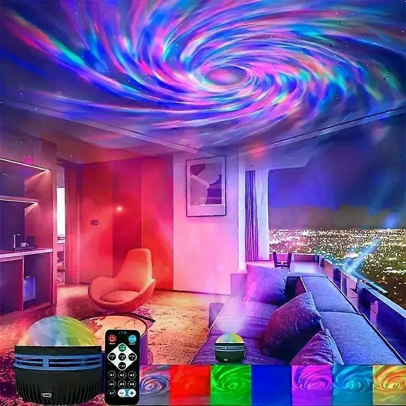 Led-nachtlicht Mit Nordlicht-sternenhimmelprojektor, Fernbedienung Und Usb-anschluss. Verschiedene Ausführungen Für Zuhause, Schlafzimmer Und Partydekoration.