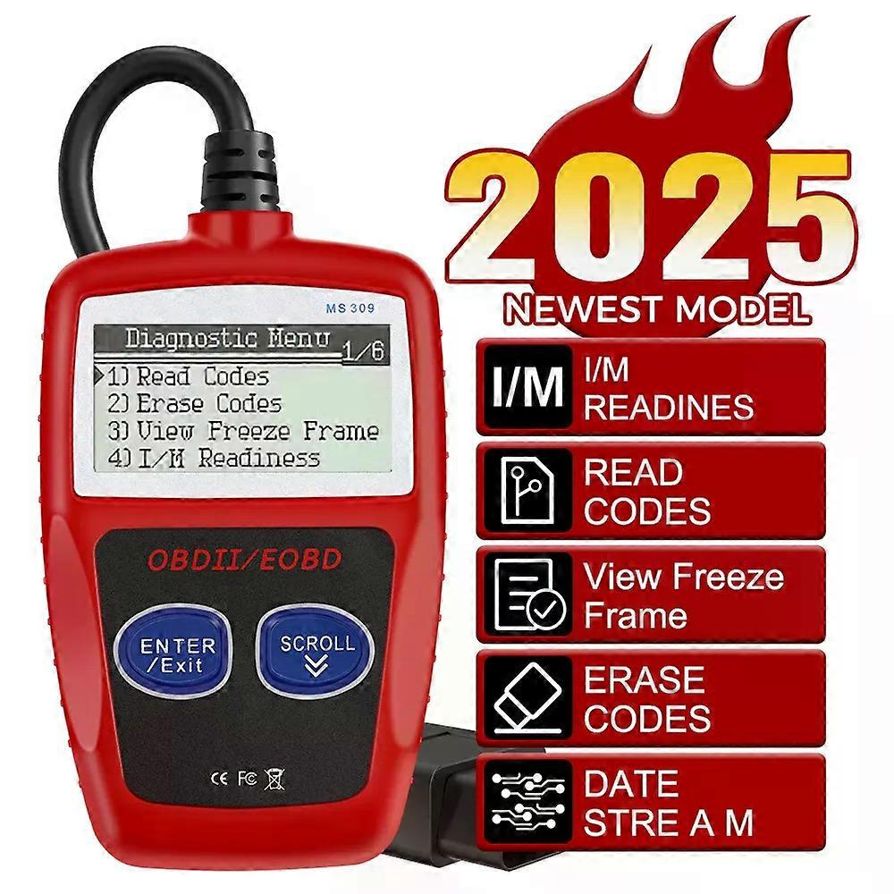 Obd2-scanner Mit Digitaler Anzeige, Fehlercode-löschung, Universelle Version, Obd2-code-lesegerät, Multifunktionales Kfz-diagnosegerät