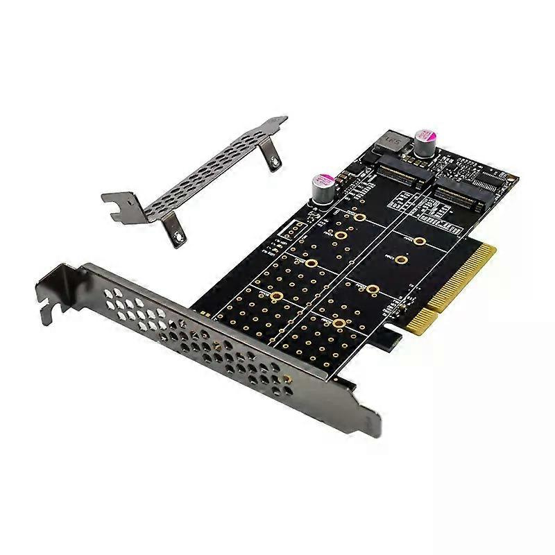 Pcie X8 Auf 2-port M.2 Nvme Ssd Dual-channel-riser-erweiterungskarte Pcie30 M.2 Mkey-unterstützung 22110 Solid-state-drive-adapter