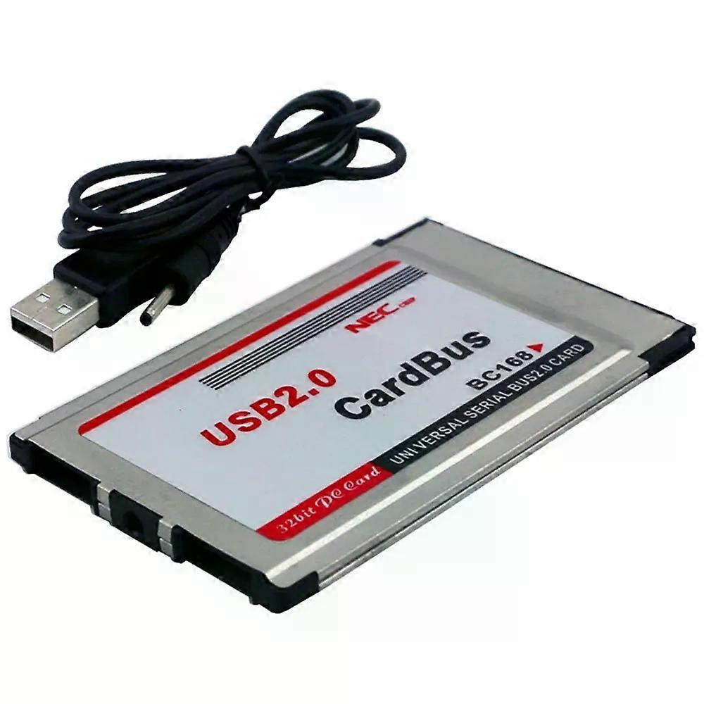 Pcmcia-zu-usb-2.0-cardbus-dual-2-port-480m-kartenadapter Für Laptop/pc