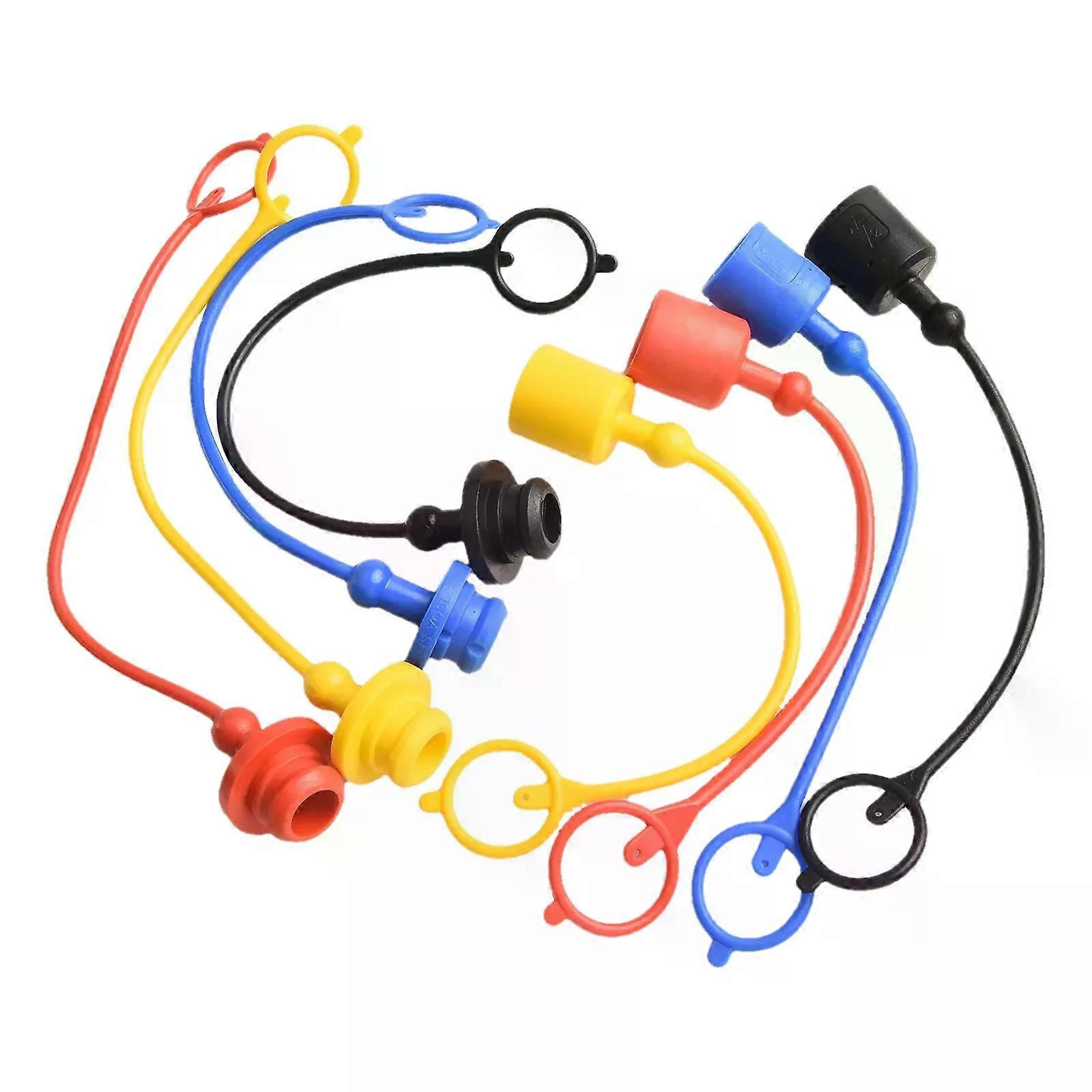 4 Paar Hydraulische Schnellkupplungs-staubkappen, Steckerabdeckungen, Pvc-gummischutz Für Parker6600 Und Aeroquip5600