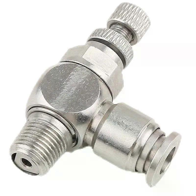 Pneumatikverschraubung 304 Sl6-m5 1/8-6 Mm Drosselventil Druckreduzierung Steuerung Regelung Sl10-02 Sl6-01 Sl8-01 Sl6-02
