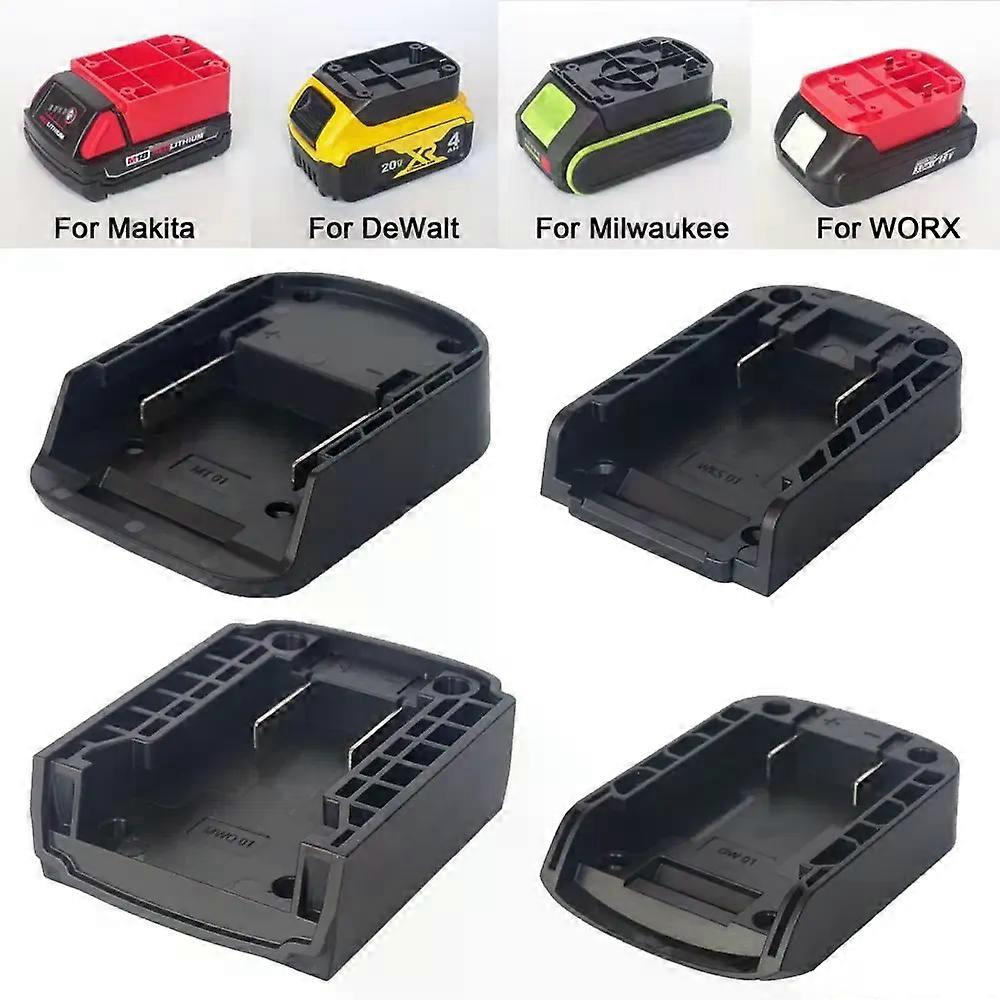 Praktischer Tragbarer Und Robuster Abs-diy-adapter Mit Batterieanschluss Für Makita/dewalt/worx/milwaukee 18v Lithium-batterien