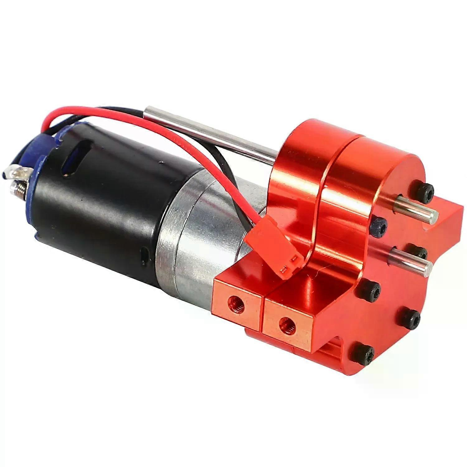 Praktisches 370er Bürstenmotor-getriebeset Mit Kühlkörper Aus Aluminiumlegierung Und Stahlzahnrädern Für Wpl Henglong C14 C24 B14 B24 B16 B36 4x4 6x6 Upgrade