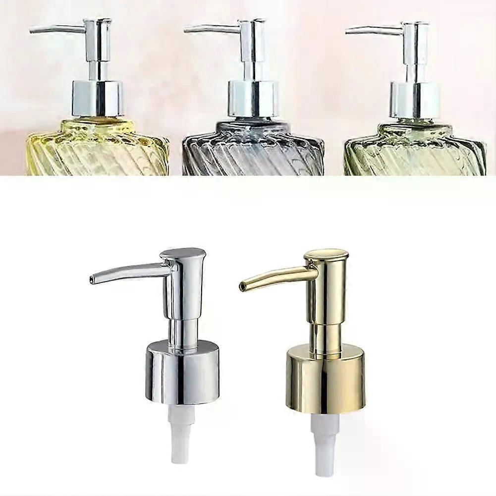 Seifenspender Mit 28 Zähnen In Gold Und Silber, Passend Für Flaschen Und Badezimmer.