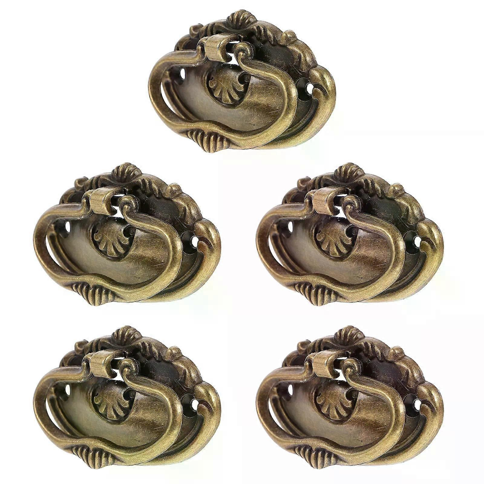 5 Sets Schubladengriffe Aus Aluminiumlegierung, Holzkofferbeschläge, Geschenkidee Für Malkisten, Schrankgriffe, Knöpfe, Aufbewahrungsschränke, Haken