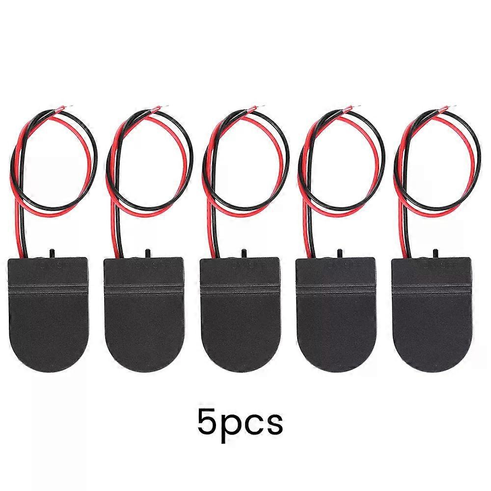 Stück Einzelsteckplatz-batteriehalter Für Cr2032-knopfzellen Mit Ein-/ausschalter Und Anschlusskabeln (3 V)
