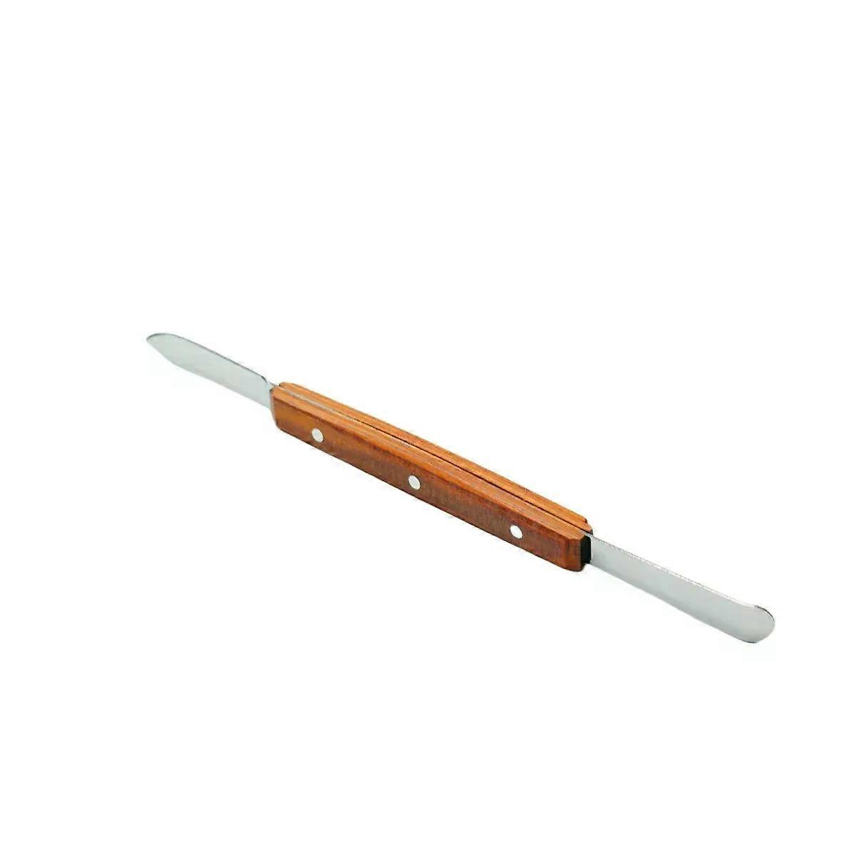 1 Stück Doppelkopf-wachsmodellierwerkzeug Für Dentallabore, Edelstahl-labormodelliermesser Mit Spatel, 175 Cm