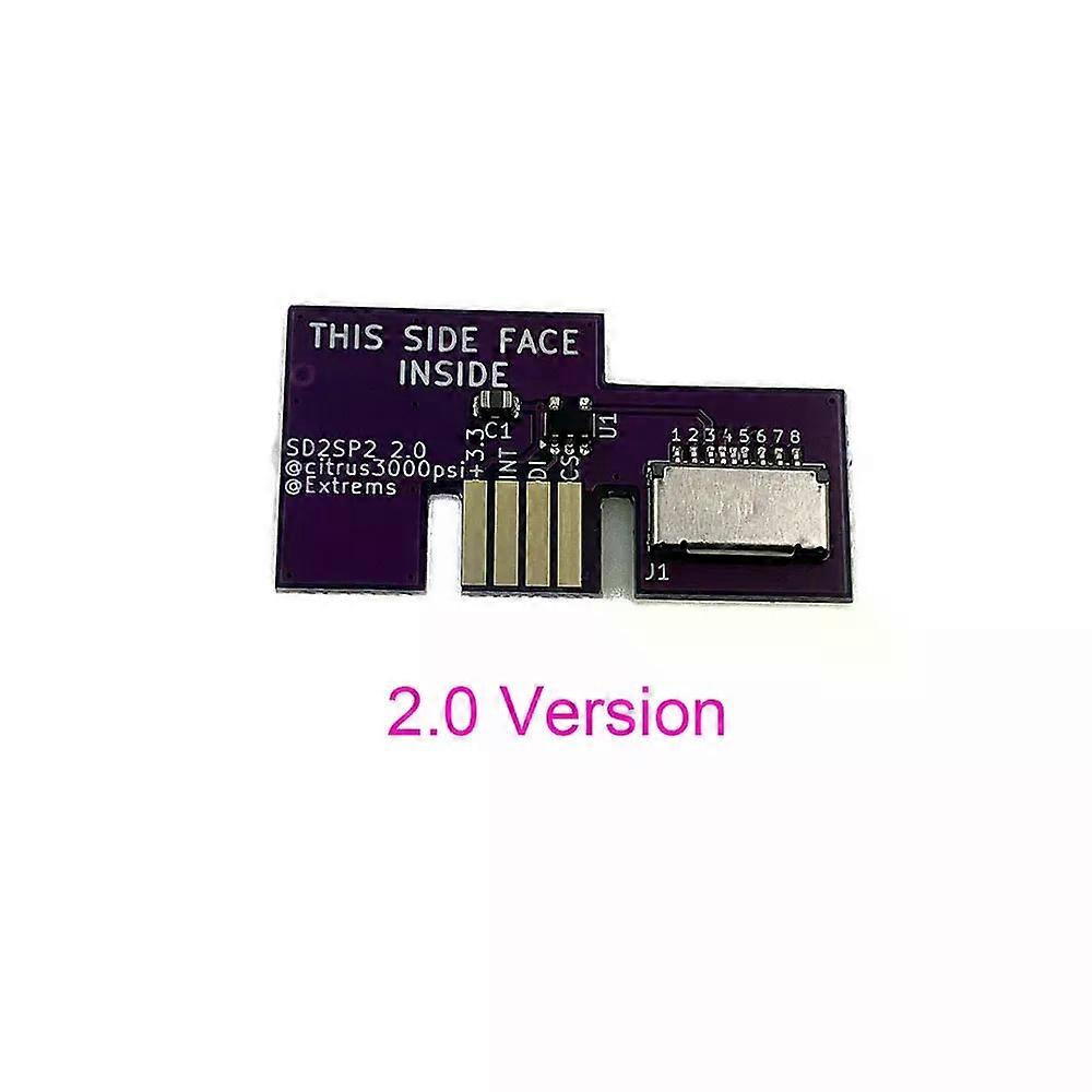 1 Stück Ersatz-micro-sd-kartenadapter Version 20 Tf-kartenleser Für Gamecube Ngc Sd2sp2 Sdload Sdl Adapter