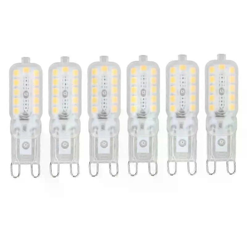 6 Stück G9 Led-lampen, 5 W, Transparente Abdeckung, 22 Leds, Dimmbar, Für Decken-, Wand- Und Tischleuchten, 110–140 V