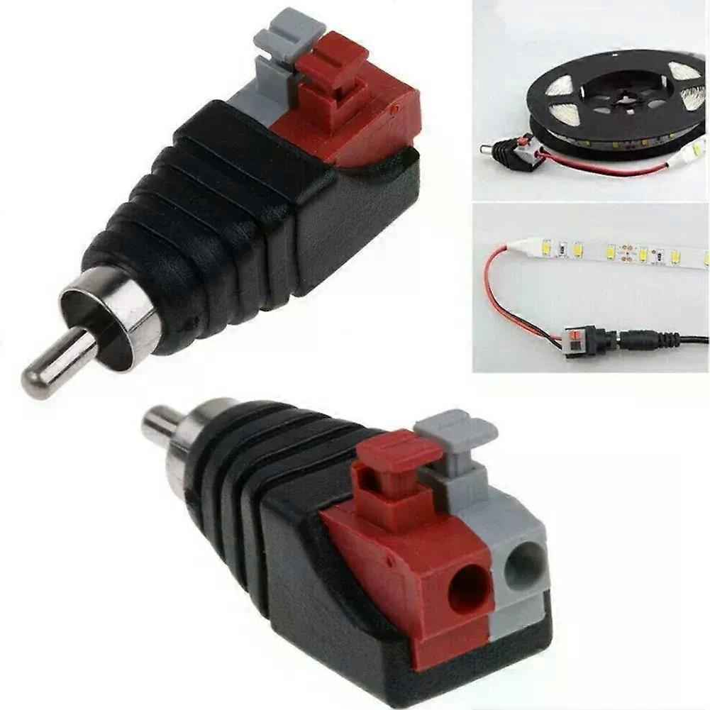 1 Stück Lautsprecherkabel A/v-kabel Auf Audio-stecker/buchse Rca-stecker Adapter Druckstecker Elektrogerätezubehör